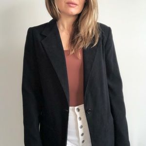 Vintage Mary McFadden Tailored Blazer in Vegan Suede